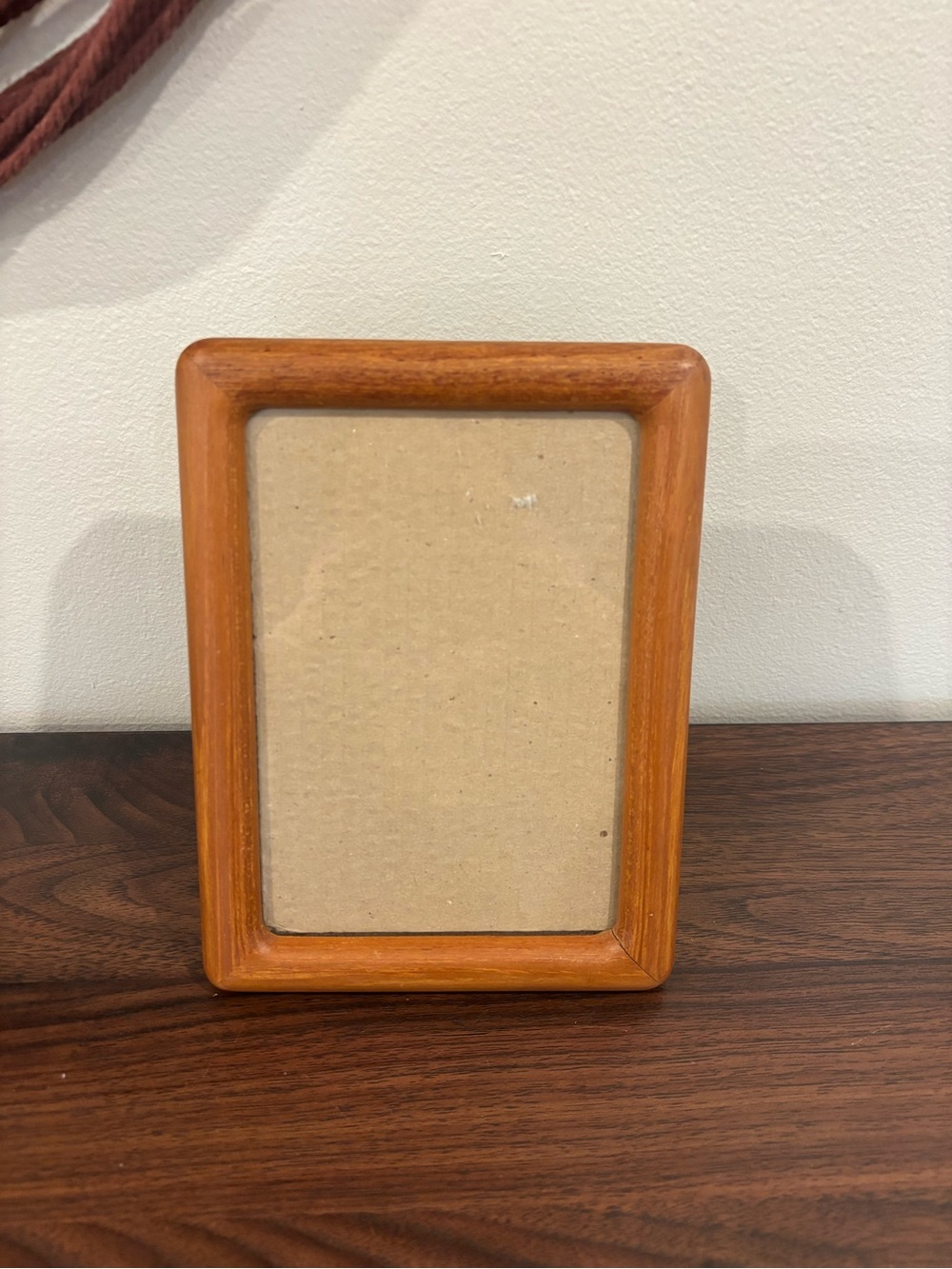 Vintage MCM Teak Wood Picture Frame